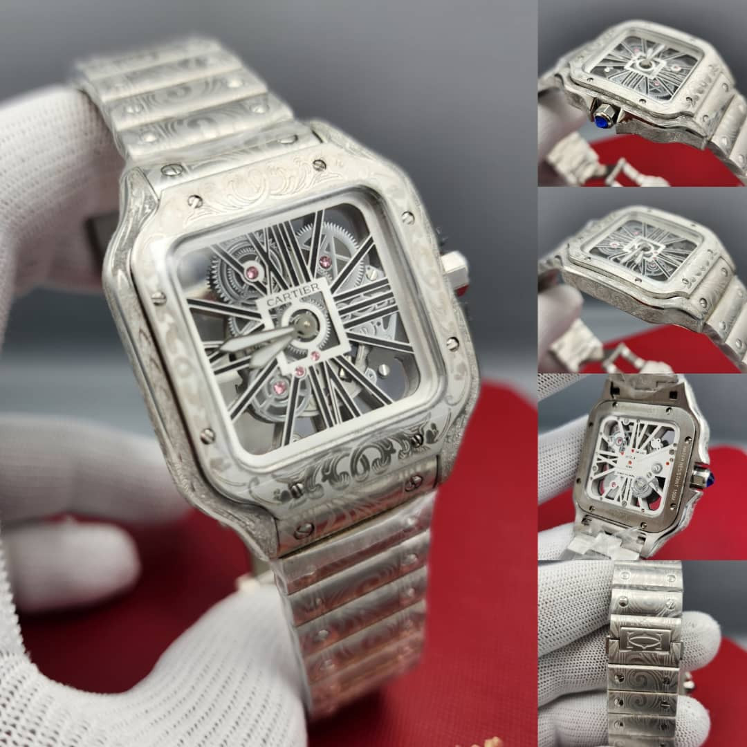 Cartier Skeleton engine pattern